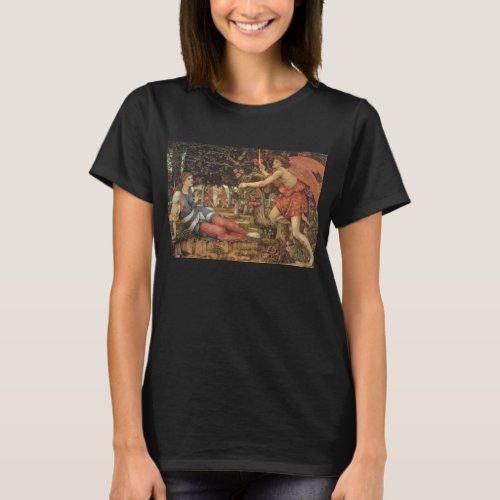 Love and the Maiden by John Stanhope T_Shirt