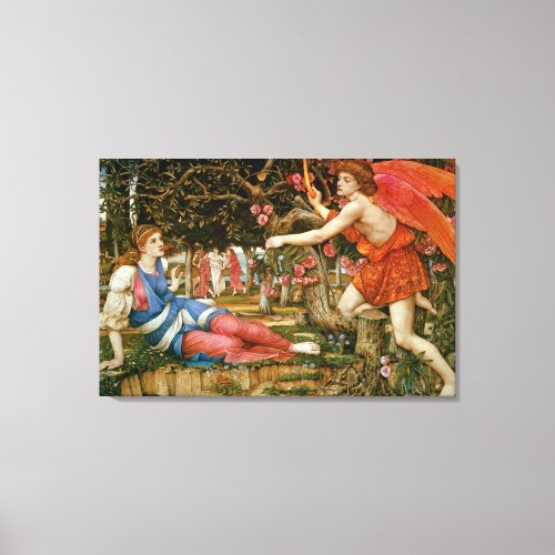 Love and the Maiden Canvas Print