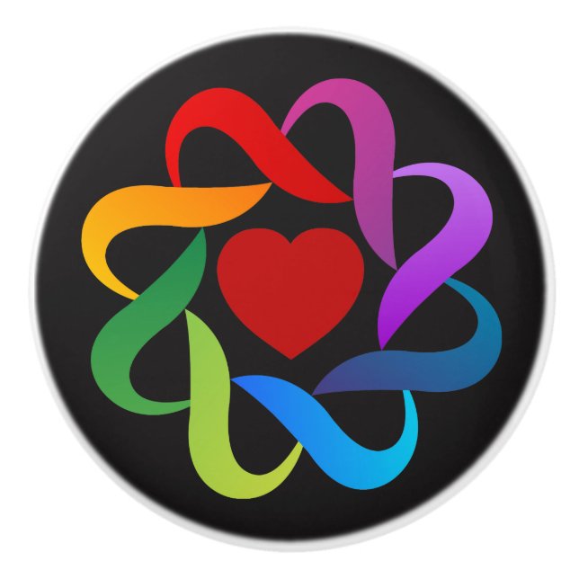 Love and Unity Design Ceramic Knob (Front)