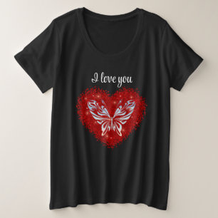 Love and Valentine Inspired Art Plus Size T-Shirt