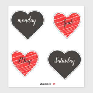 Love and Valentine Inspired Art Sticker