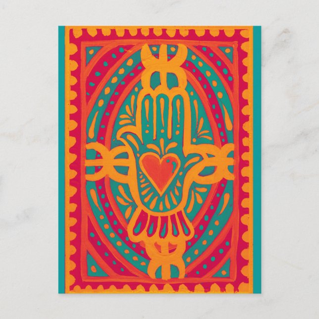 Love and Wealth to You Postcard (Front)