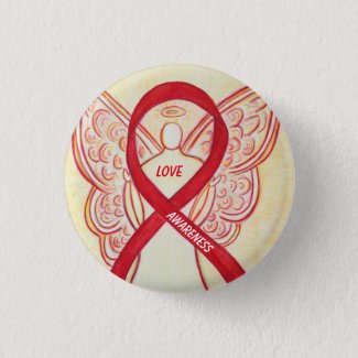 Love Angel Awareness Ribbon Pins