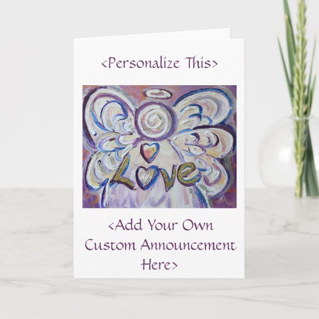 Love Angel Greeting Card (Front)