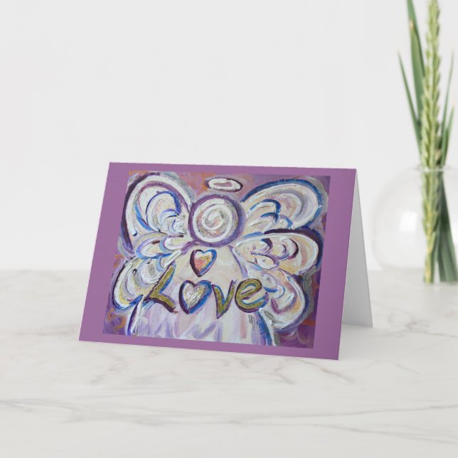 Love Angel Greeting Card (Front)