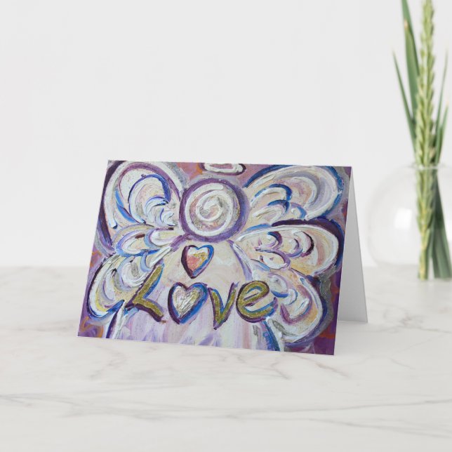 Love Angel Greeting Card (Front)