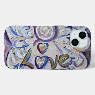 Love Angel Word Art Custom iPhone Case
