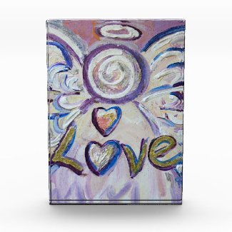 Love Angel Word Art Custom Paperweight Award