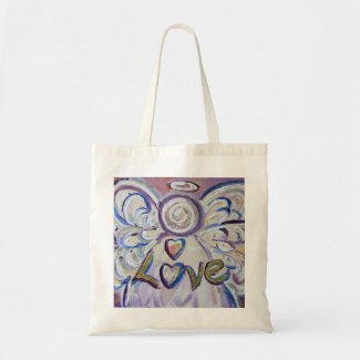 Love Angel Word Art Custom Tote Bag