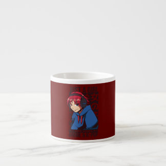 Love Anime and K Pop Just a Girl Celebrating Life Espresso Cup