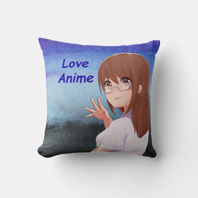 Love Anime – Cool Character Throw Pillow (Front)