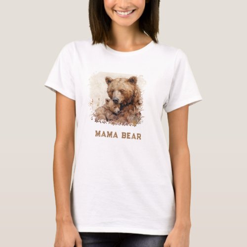  Love AP72 MAMA BEAR  Cub Mothers Day Gift T_Shirt