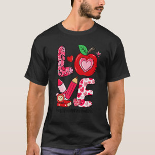LOVE Apple Assistant Principal Life Valentine's Da T-Shirt