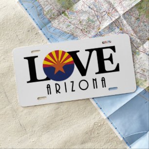 LOVE Arizona License Plate