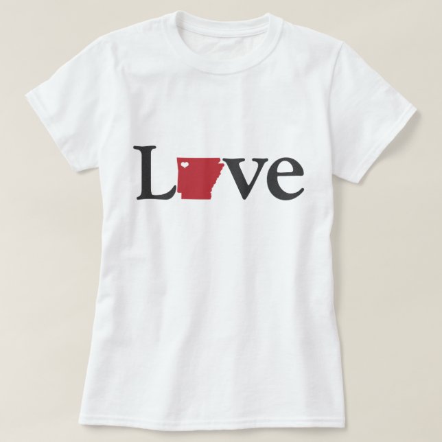 Love Arkansas Design T-Shirt (Design Front)