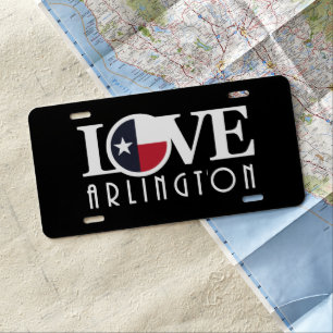 LOVE Arlington Texas License Plate
