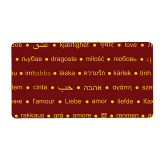 Love around the World Label