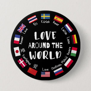 Love Around the World Languages  Button