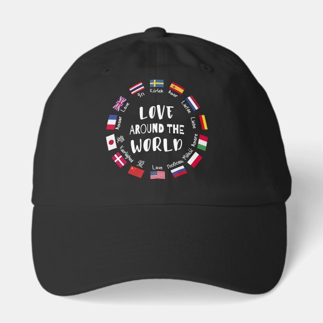 Love Around the World Languages  Hat (Front)