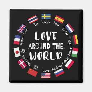 Love Around the World Languages Magnet