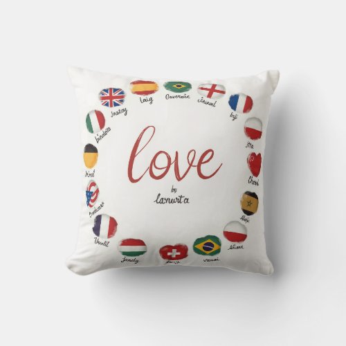 Love Around the World Pillow