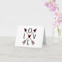 Love Arrows Anniversary or Valentines Day Card