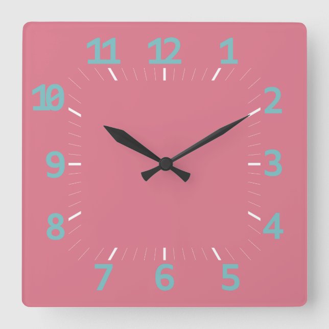 LOVE ART DECO STYLE BY MASANSER SQUARE WALL CLOCK (Front)