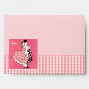 Love. Art Deco Valentine's Day Envelope