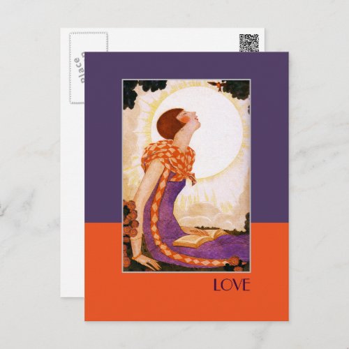 Love Art Deco Valentines Day Postcards