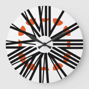LOVE ART KLOCK CLASSIC OVERLAPPING NUMBERS BY MASA LARGE CLOCK