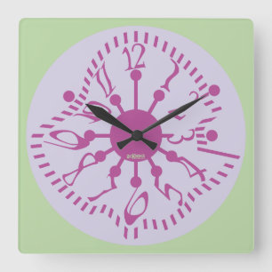 LOVE ART KLOCK DEFORMED DAKILIANO BY MASANSER SQUARE WALL CLOCK