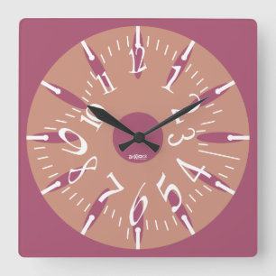 LOVE ART KLOCK DEFORMED DAKILIANO BY MASANSER SQUARE WALL CLOCK