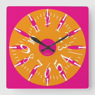 LOVE ART KLOCK DEFORMED DAKILIANO BY MASANSER SQUARE WALL CLOCK