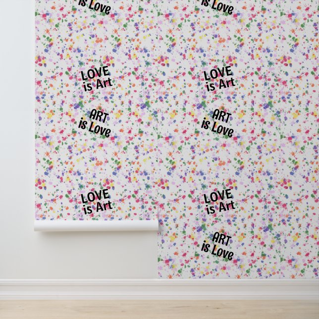 Love Art Paint Splatter Watercolor Wallpaper (Application)