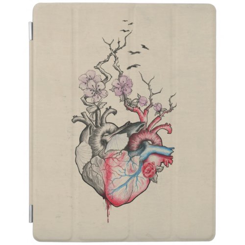 Love art Surreal Anatomical hearts Flowers Vintage iPad Smart Cover