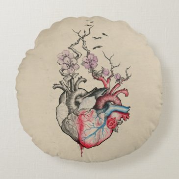 Love art Surreal Anatomical hearts Flowers Vintage