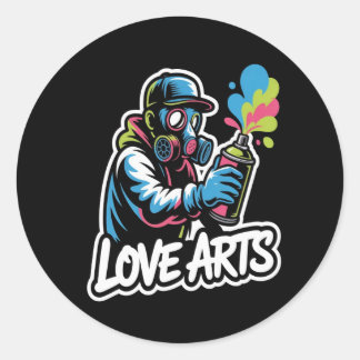 Love ARTS Classic Round Sticker