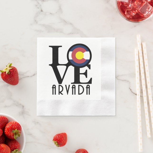 LOVE Arvada Colorado Napkins (Insitu)