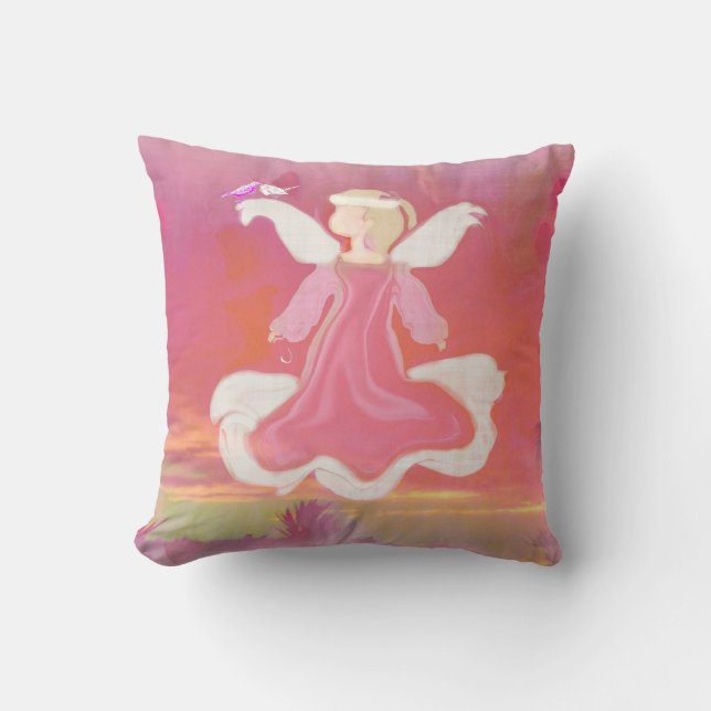 LOVE AS ANGELS LOVE THROW PILLOW (Front)