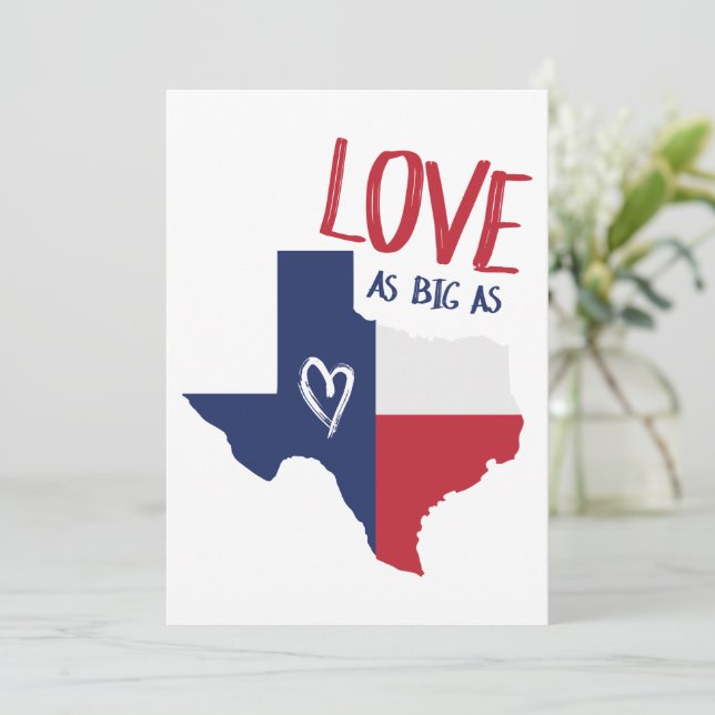 Love As Big As Texas Holiday Card (Standing Front)