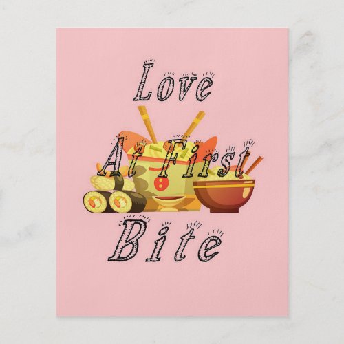 Love at first bite  Cooking hobby Flyer