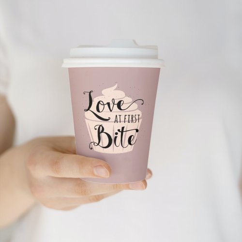  Love at First Bite Cupcake Quote Patisserie  Paper Cups