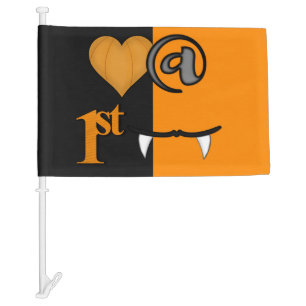 Love At First Bite Halloween Car Flag