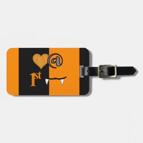 Love At First Bite Halloween Luggage Tag