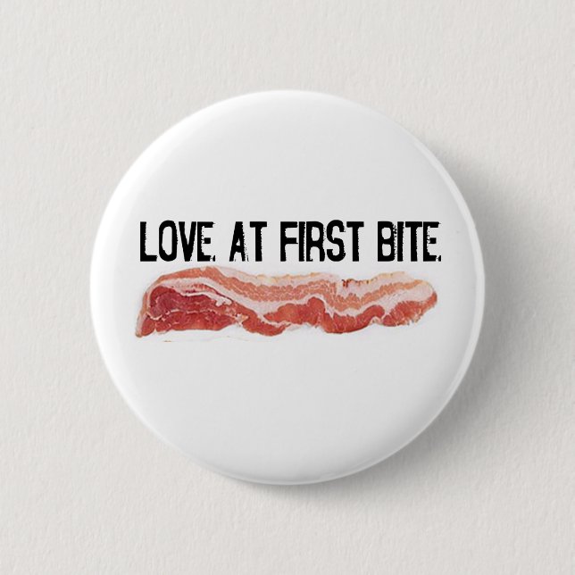 Love At First Bite Pinback Button (Front)