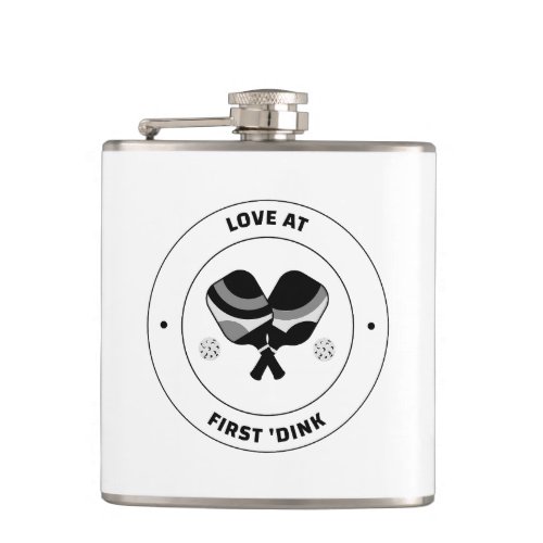 Love At First Dink Wrapped Flask