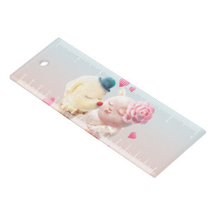 Love at First Lick: Bichon & Cat Ice Cream Art Ruler