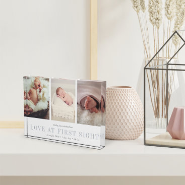 Love at First Sight | Baby Photo Block