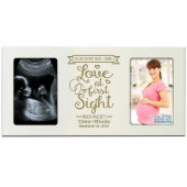Love at First Sight Ivory Double Picture Frame (Front)