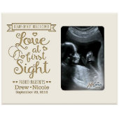 Love at First Sight White Wooden Photo Frame (Front)